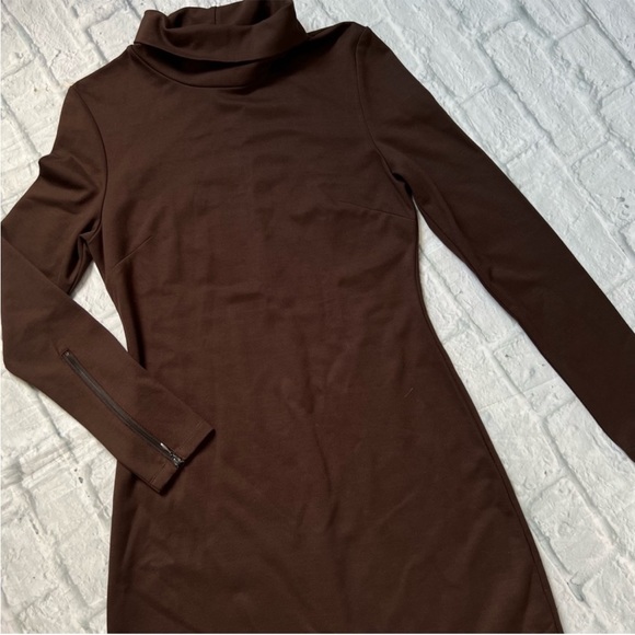 Boston Proper Turtleneck Long Sleeve Dress - Picture 4 of 8